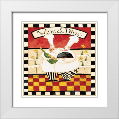 Vino Vino White Modern Wood Framed Art Print with Double Matting by DiPaolo, Dan