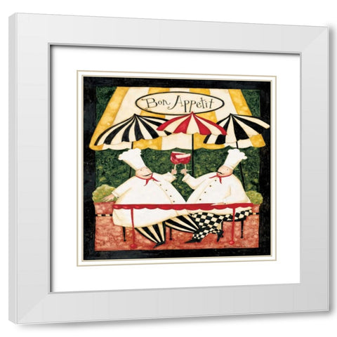 Bottoms Up White Modern Wood Framed Art Print with Double Matting by DiPaolo, Dan