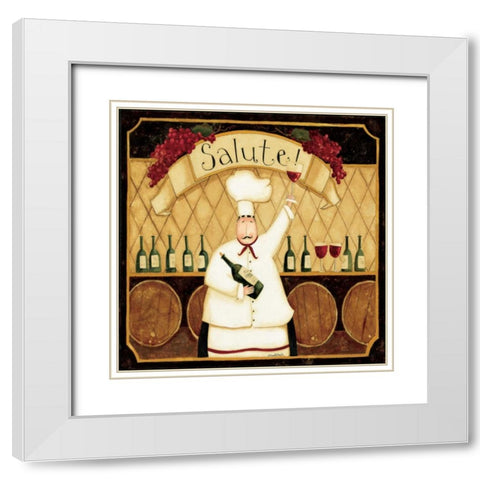 Wine In Hand White Modern Wood Framed Art Print with Double Matting by DiPaolo, Dan