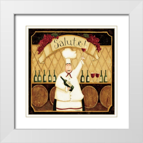 Wine In Hand White Modern Wood Framed Art Print with Double Matting by DiPaolo, Dan