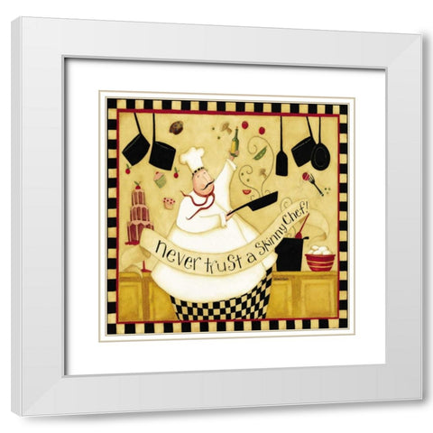 Pots And Pans White Modern Wood Framed Art Print with Double Matting by DiPaolo, Dan