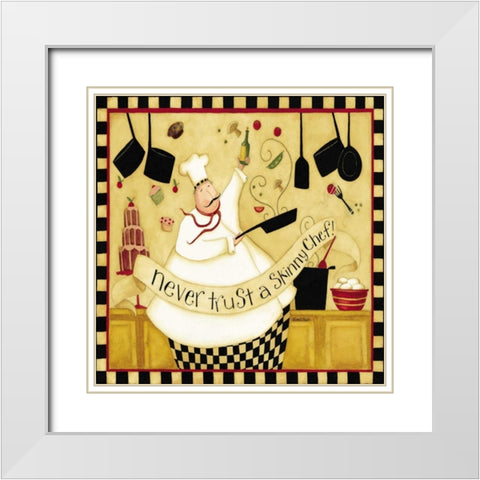 Pots And Pans White Modern Wood Framed Art Print with Double Matting by DiPaolo, Dan