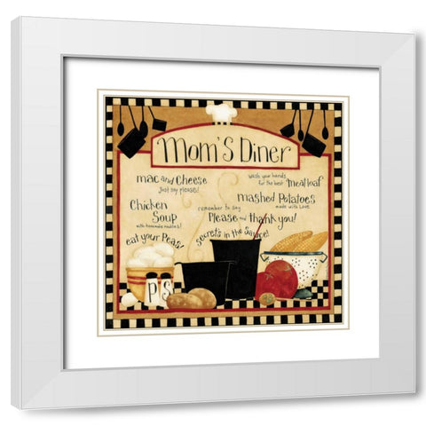 Moms Place White Modern Wood Framed Art Print with Double Matting by DiPaolo, Dan