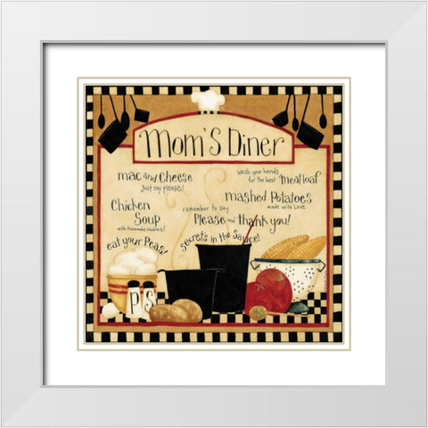 Moms Place White Modern Wood Framed Art Print with Double Matting by DiPaolo, Dan