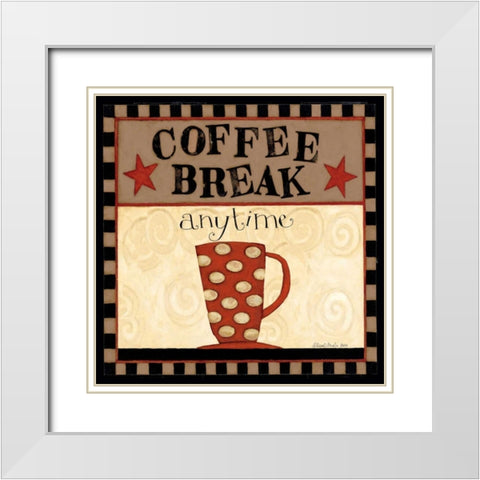 Break White Modern Wood Framed Art Print with Double Matting by DiPaolo, Dan