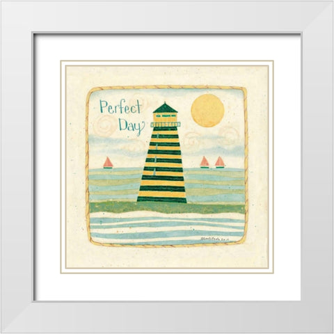 Perfect Day White Modern Wood Framed Art Print with Double Matting by DiPaolo, Dan