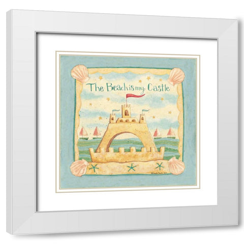Castle White Modern Wood Framed Art Print with Double Matting by DiPaolo, Dan