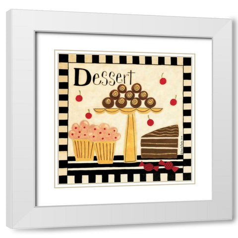 Dessert White Modern Wood Framed Art Print with Double Matting by DiPaolo, Dan
