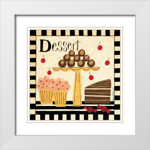 Dessert White Modern Wood Framed Art Print with Double Matting by DiPaolo, Dan