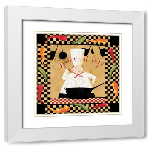 Spice It up White Modern Wood Framed Art Print with Double Matting by DiPaolo, Dan