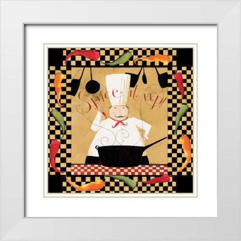 Spice It up White Modern Wood Framed Art Print with Double Matting by DiPaolo, Dan