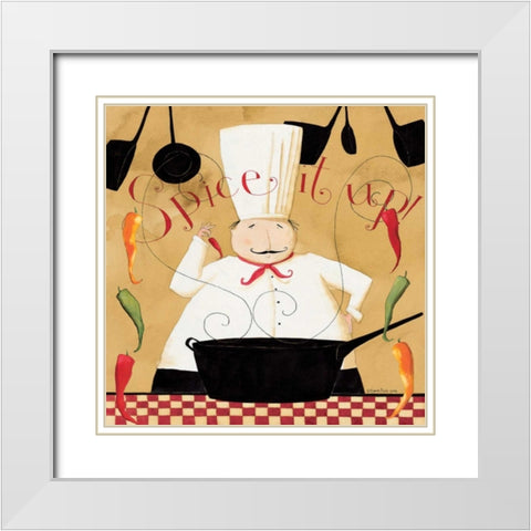 August Spice White Modern Wood Framed Art Print with Double Matting by DiPaolo, Dan
