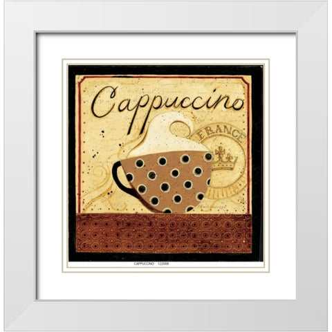 Cappuccino White Modern Wood Framed Art Print with Double Matting by DiPaolo, Dan