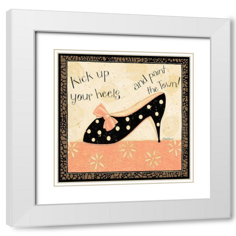 Kick Heels White Modern Wood Framed Art Print with Double Matting by DiPaolo, Dan