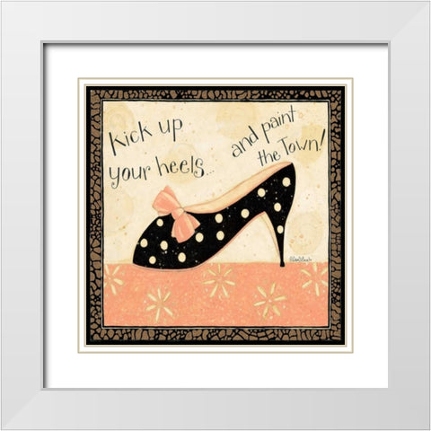 Kick Heels White Modern Wood Framed Art Print with Double Matting by DiPaolo, Dan