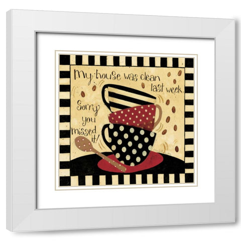 My House White Modern Wood Framed Art Print with Double Matting by DiPaolo, Dan