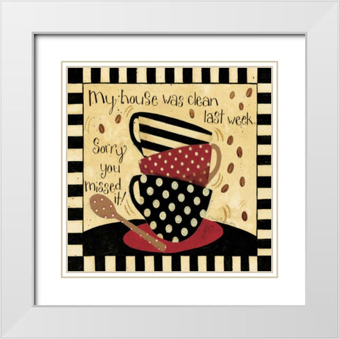 My House White Modern Wood Framed Art Print with Double Matting by DiPaolo, Dan