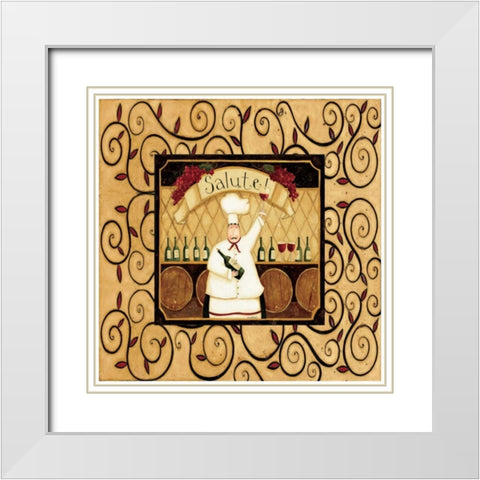 Chef Choice White Modern Wood Framed Art Print with Double Matting by DiPaolo, Dan
