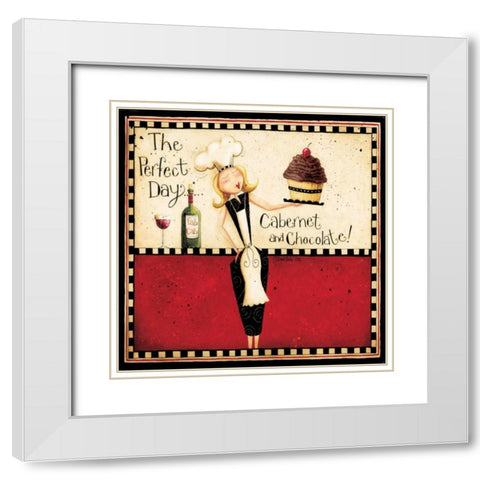 The Perfect Day White Modern Wood Framed Art Print with Double Matting by DiPaolo, Dan