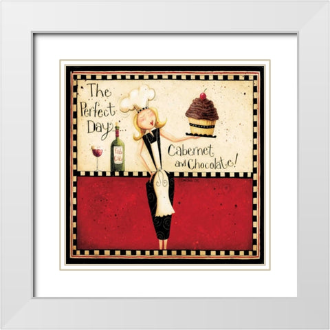 The Perfect Day White Modern Wood Framed Art Print with Double Matting by DiPaolo, Dan