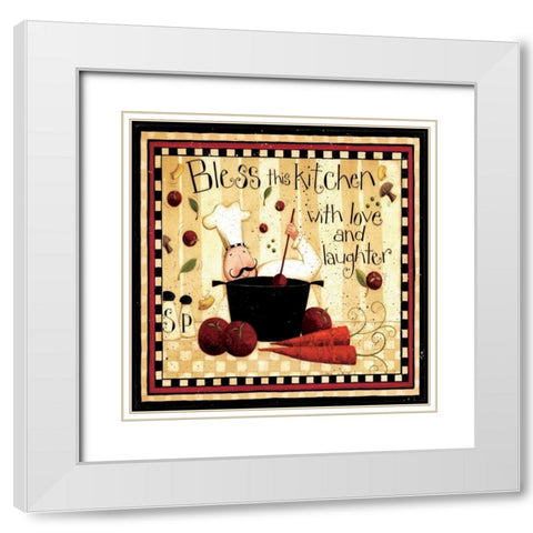 Carrots White Modern Wood Framed Art Print with Double Matting by DiPaolo, Dan