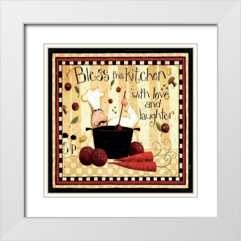 Carrots White Modern Wood Framed Art Print with Double Matting by DiPaolo, Dan