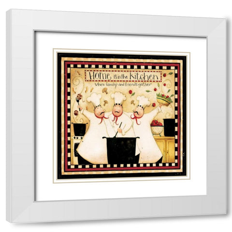 Home Kitchen White Modern Wood Framed Art Print with Double Matting by DiPaolo, Dan