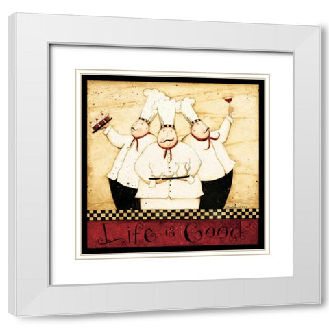 Life Of A Chef White Modern Wood Framed Art Print with Double Matting by DiPaolo, Dan