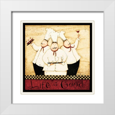Life Of A Chef White Modern Wood Framed Art Print with Double Matting by DiPaolo, Dan