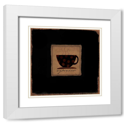 Dark Espresso White Modern Wood Framed Art Print with Double Matting by DiPaolo, Dan