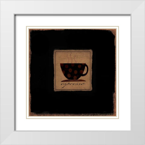 Dark Espresso White Modern Wood Framed Art Print with Double Matting by DiPaolo, Dan