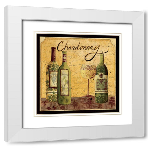 Best Wine White Modern Wood Framed Art Print with Double Matting by DiPaolo, Dan