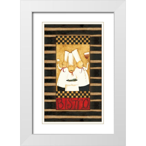 Our Bistro White Modern Wood Framed Art Print with Double Matting by DiPaolo, Dan