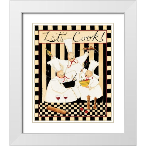 Many Chef White Modern Wood Framed Art Print with Double Matting by DiPaolo, Dan