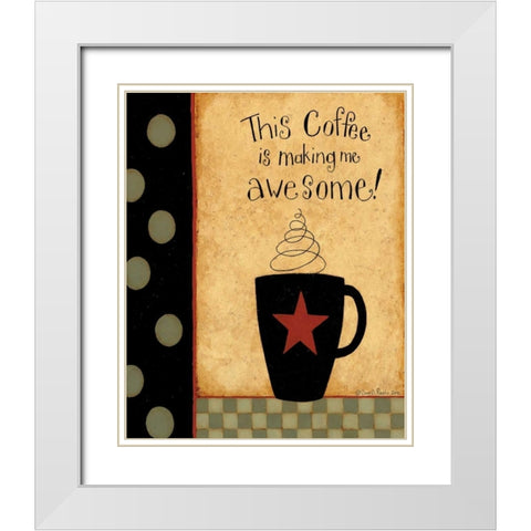 Awesome Star White Modern Wood Framed Art Print with Double Matting by DiPaolo, Dan