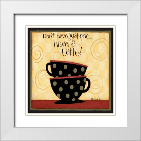 You And Me White Modern Wood Framed Art Print with Double Matting by DiPaolo, Dan