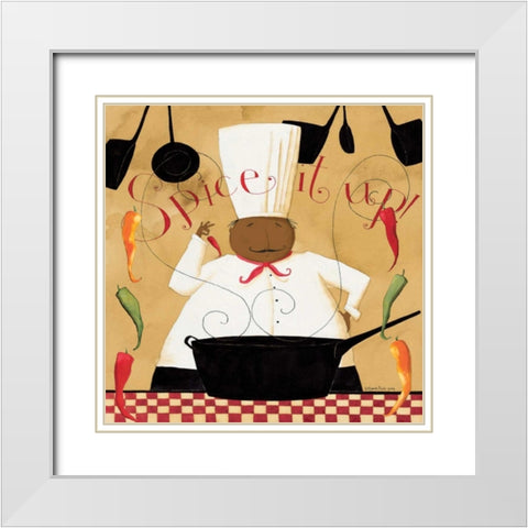 Spice It Up White Modern Wood Framed Art Print with Double Matting by DiPaolo, Dan