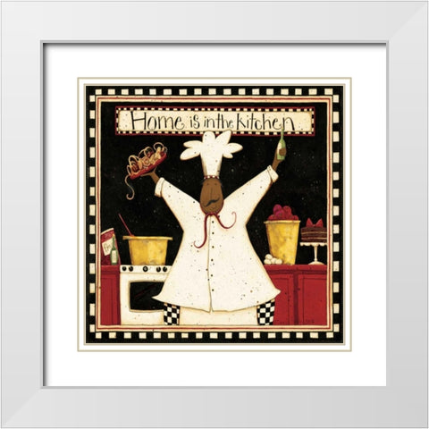 Home Kitchen White Modern Wood Framed Art Print with Double Matting by DiPaolo, Dan