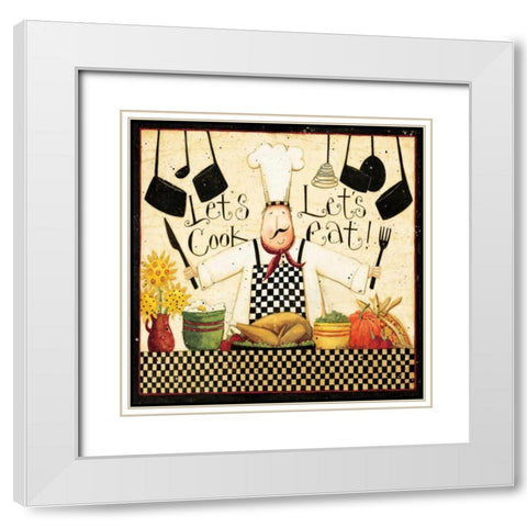 Eat Good Food White Modern Wood Framed Art Print with Double Matting by DiPaolo, Dan