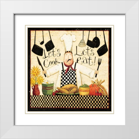 Eat Good Food White Modern Wood Framed Art Print with Double Matting by DiPaolo, Dan