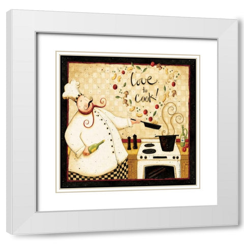 Stove Top White Modern Wood Framed Art Print with Double Matting by DiPaolo, Dan