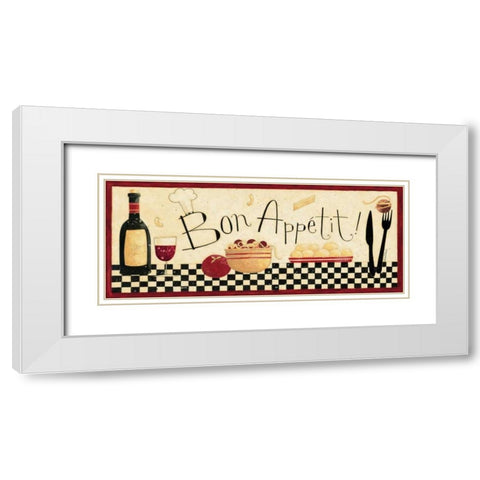 In The Kitchen White Modern Wood Framed Art Print with Double Matting by DiPaolo, Dan