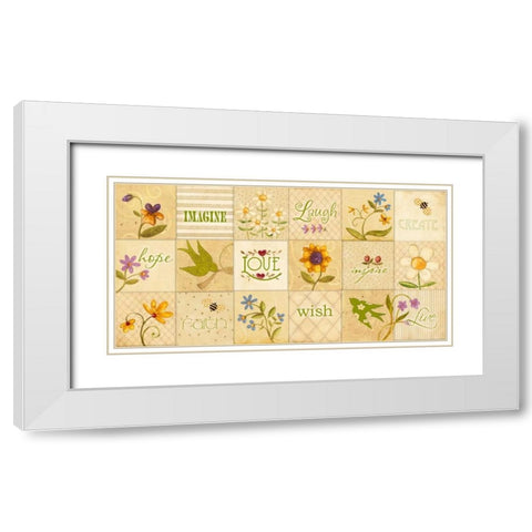 Spring Time White Modern Wood Framed Art Print with Double Matting by DiPaolo, Dan