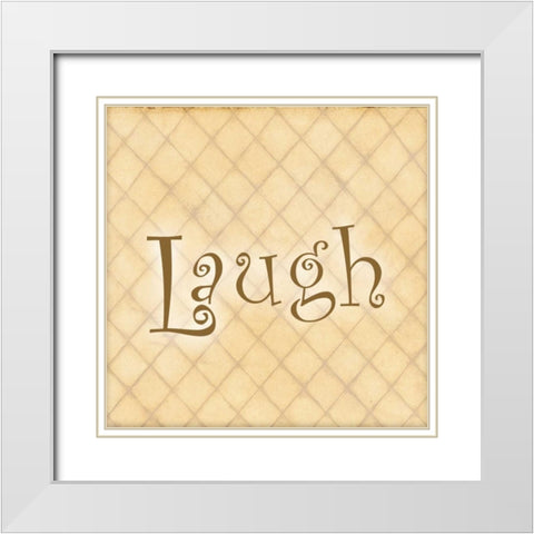Spring Laugh White Modern Wood Framed Art Print with Double Matting by DiPaolo, Dan