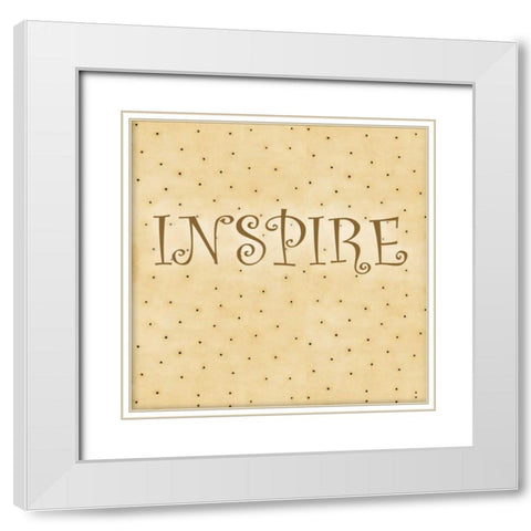 Spring Inspire White Modern Wood Framed Art Print with Double Matting by DiPaolo, Dan
