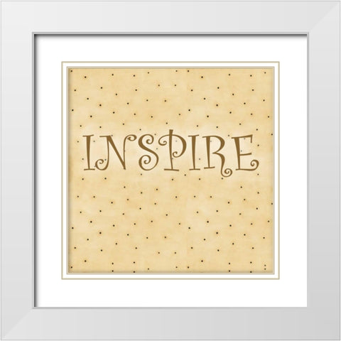 Spring Inspire White Modern Wood Framed Art Print with Double Matting by DiPaolo, Dan