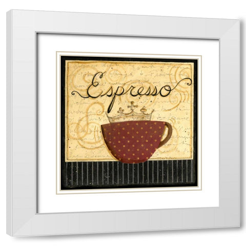 Steaming Hot White Modern Wood Framed Art Print with Double Matting by DiPaolo, Dan