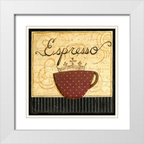 Steaming Hot White Modern Wood Framed Art Print with Double Matting by DiPaolo, Dan