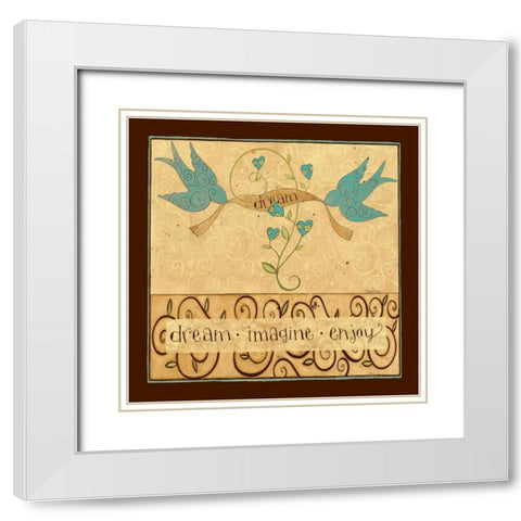MY Coffee White Modern Wood Framed Art Print with Double Matting by DiPaolo, Dan