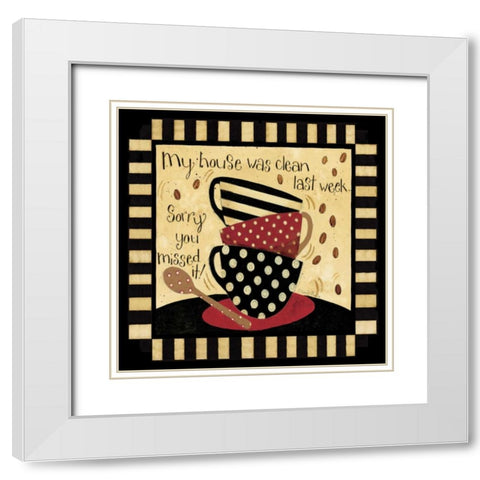 My House White Modern Wood Framed Art Print with Double Matting by DiPaolo, Dan